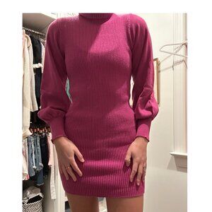Pink mini sweater dress in size small